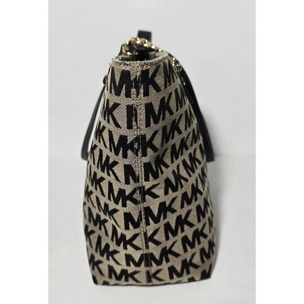 Michael Kors Jet Set EW Tassel Chain Tote/$248/Beige-Black